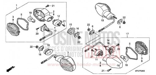 CLIGNOTANT CB600F39 de 2009